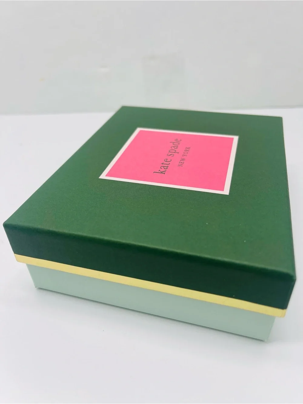 Kate Spade New York Empty Gift Box Green Pink Logo Box Packaging New